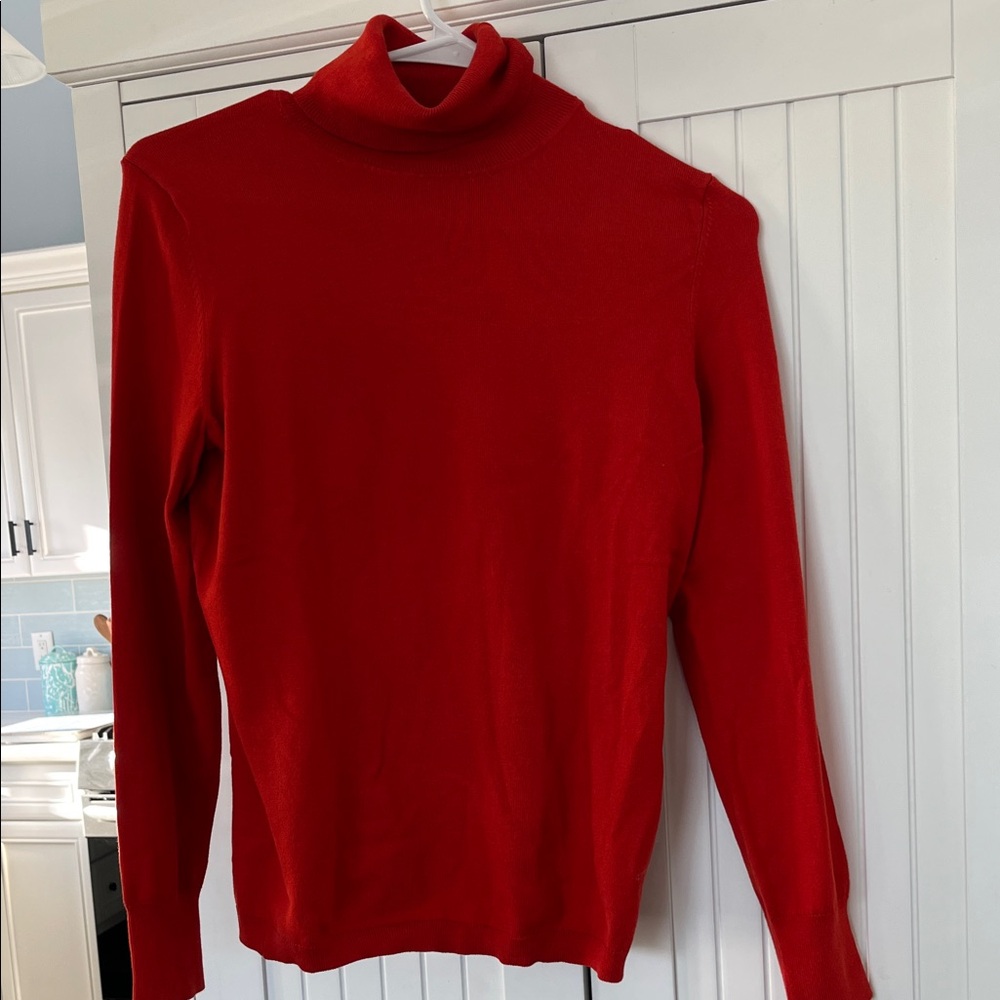 Talbots deep orange Turtleneck Sweater